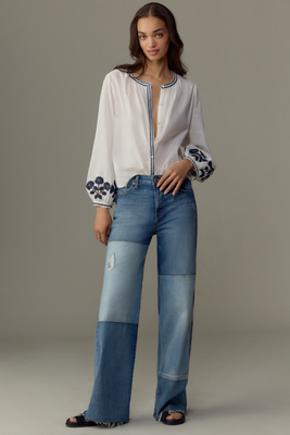 Velvet By Graham & Spencer Women's Embroidery Rahwa Top - LA