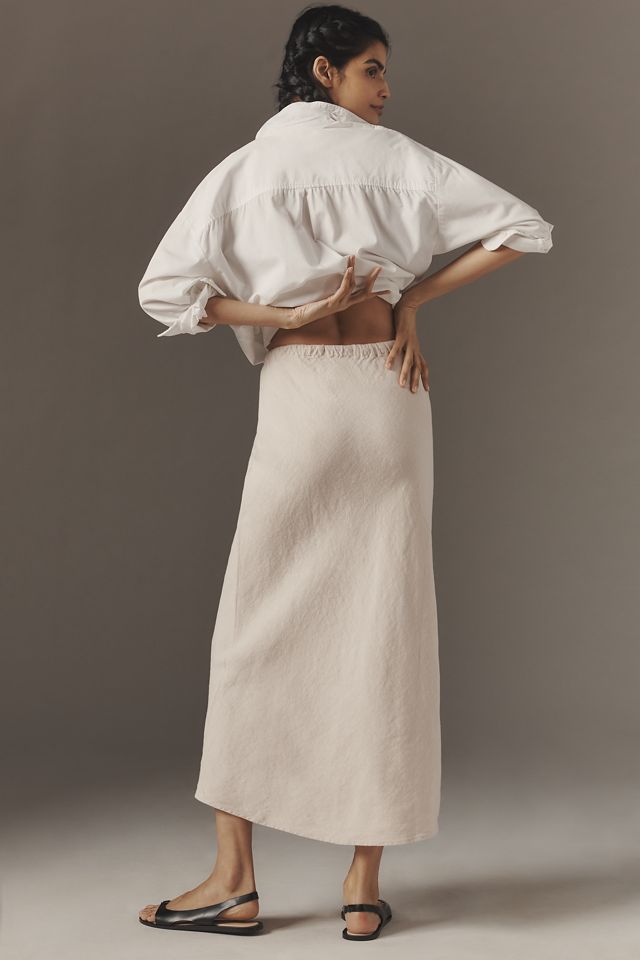 【Anthropologie】Velvet by Graham & Spencer リネン スカート Velvet by Graham & Spencer Beka Linen Midi Skirt | Anthropologie