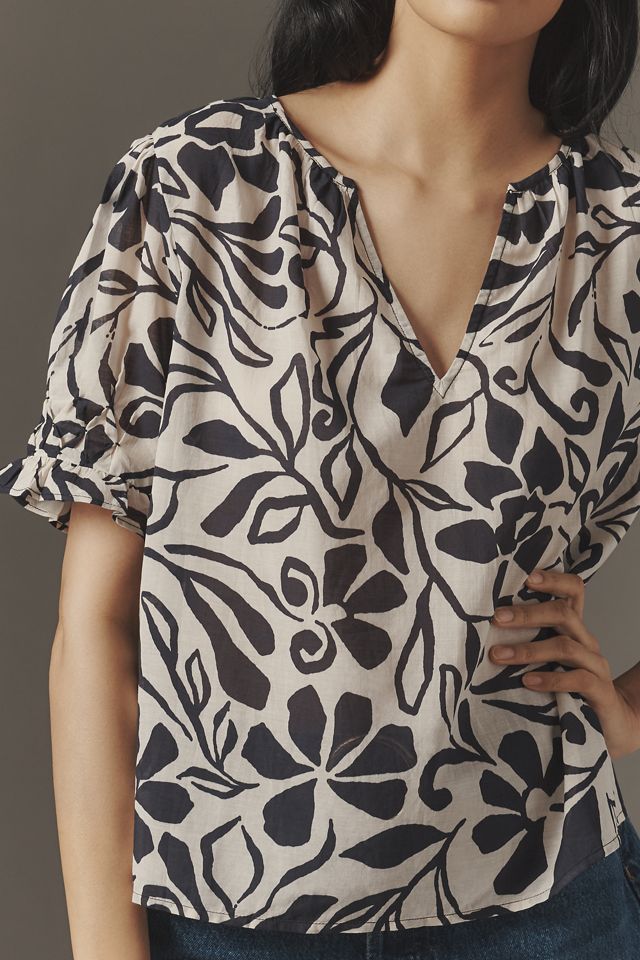 Velvet by Graham & Spencer Leslie Short-Sleeve Top #1