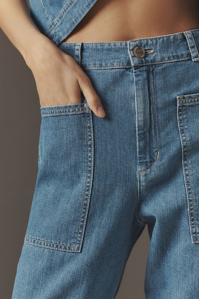 Velvet by Graham & Spencer Farah High-Rise Barrel Denim Pants