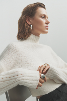 By Anthropologie Cashmere Wool Cinched Sweater by Anthropologie