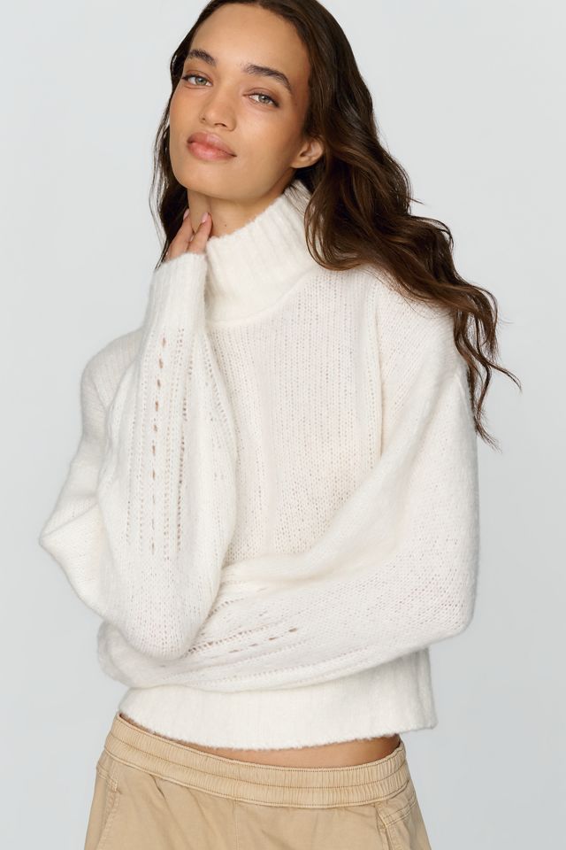 By Anthropologie Wool Cashmere Cinched Hem Sweater #1