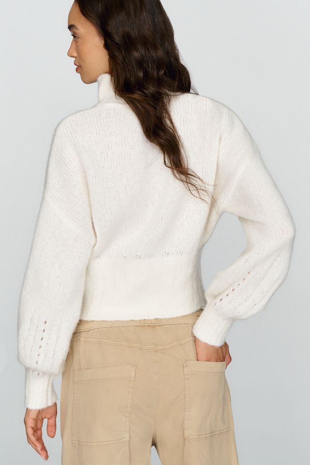 By Anthropologie Wool Cashmere Cinched Hem Sweater #2