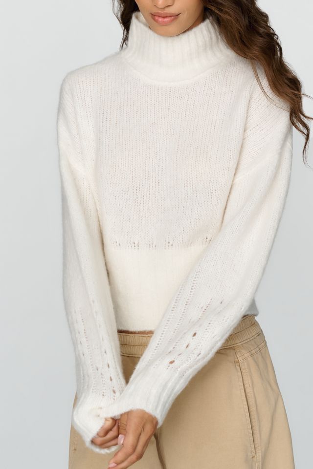 By Anthropologie Wool Cashmere Cinched Hem Sweater #3
