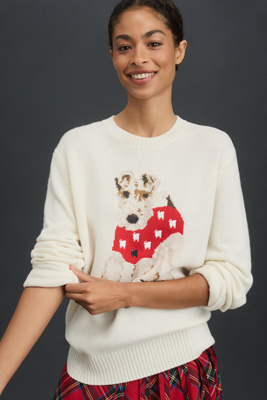 Rowing Blazers Cashmere Blend Terrier Oversized Sweater In White