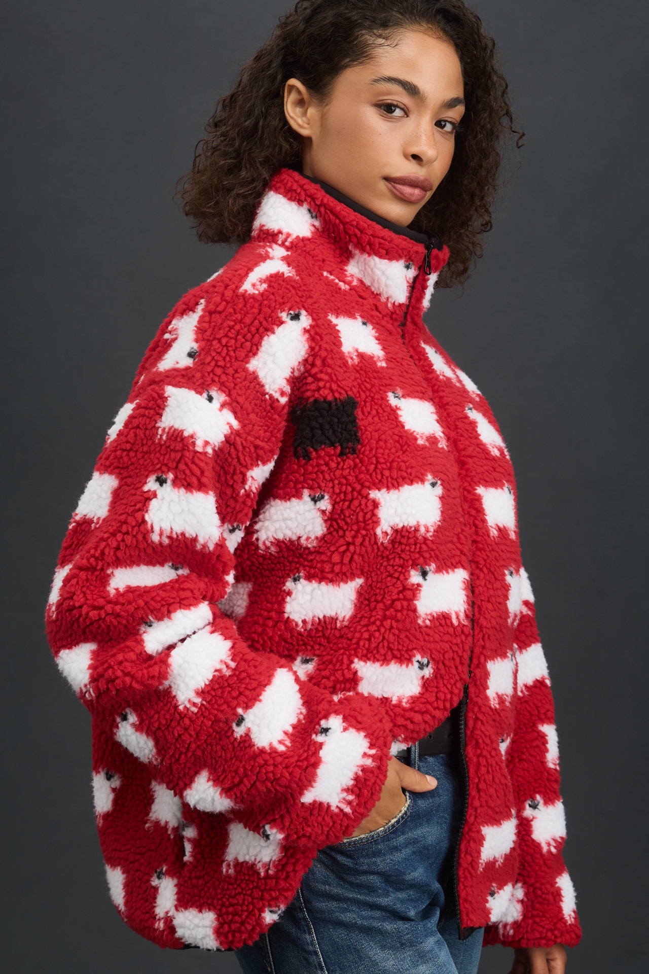 Rowing Blazers Sheep Sherpa Fleece Jacket