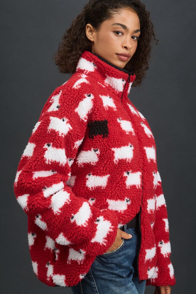 Rowing Blazers Sheep Sherpa Fleece Jacket #3