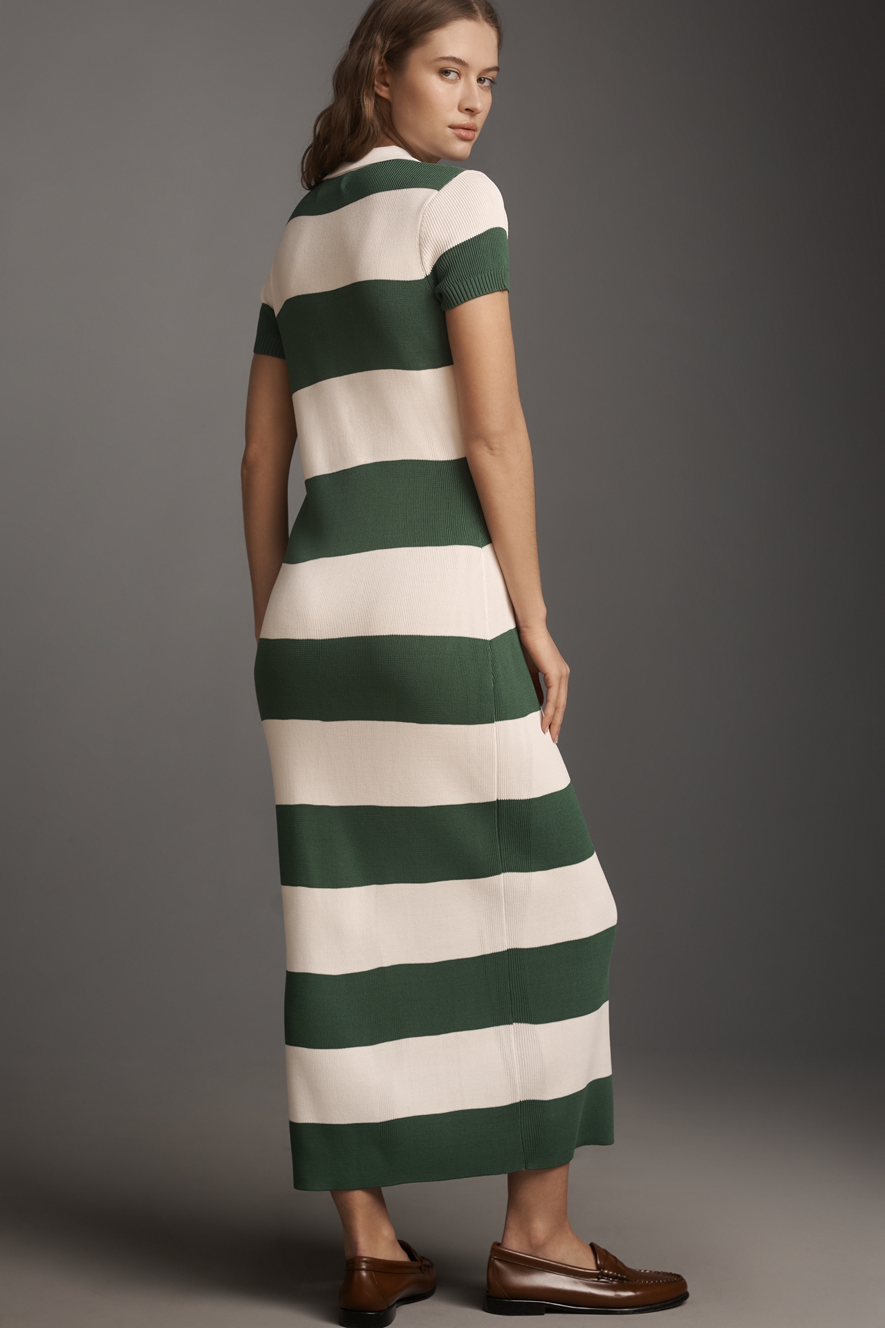 Rowing Blazers Short-Sleeve Polo Midi Dress