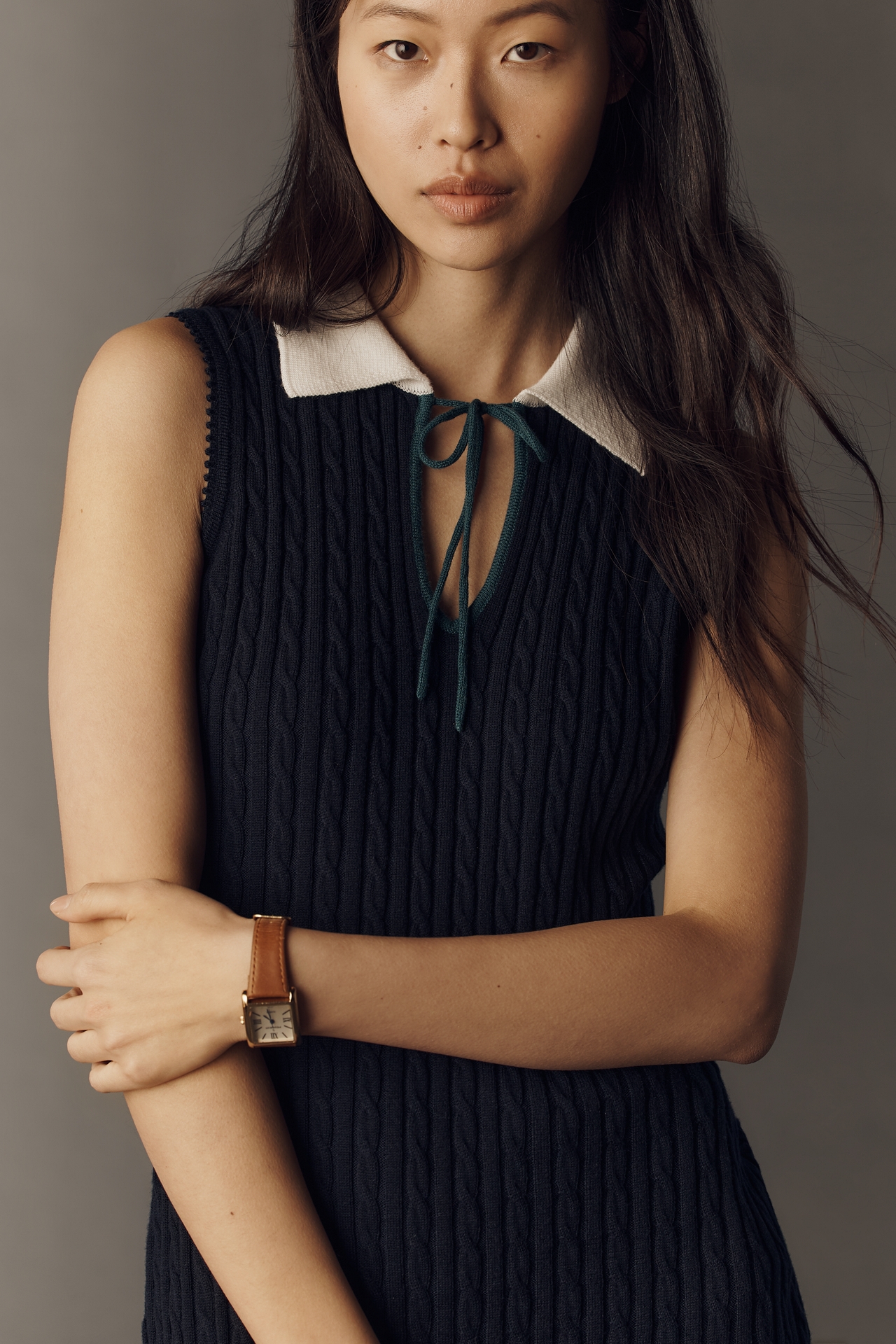 Rowing Blazers Cable Knit Mini Dress