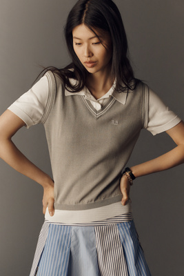 Layered Sweater Vest Top