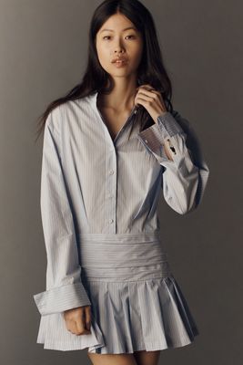 Rowing Blazers Pleated Buttondown Shirtdress