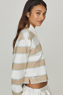 Cropped Rugby Pullover Top