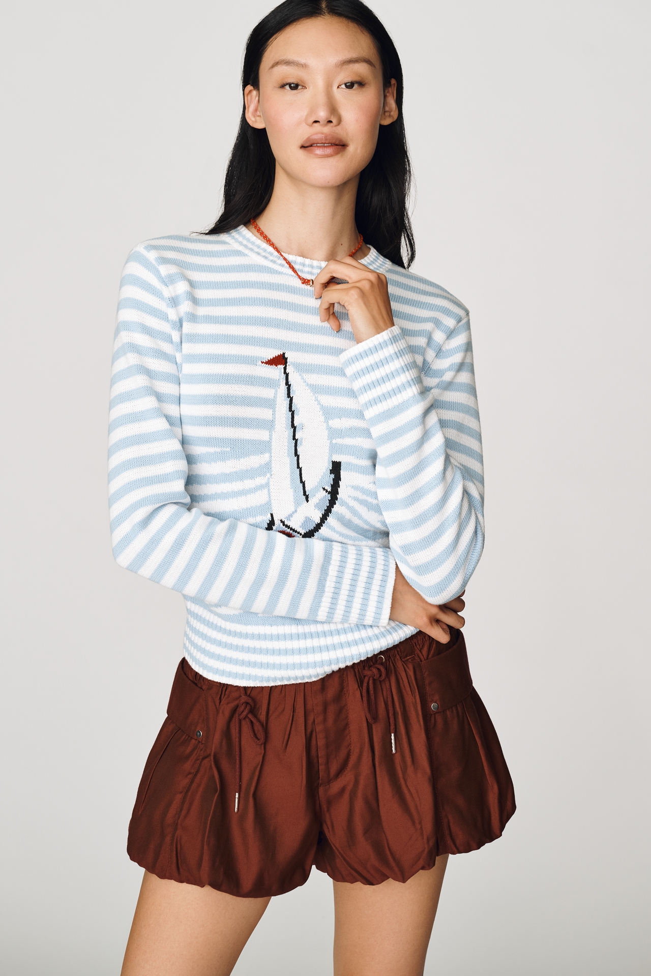 Rowing Blazers Sailboat Stripe Pullover
