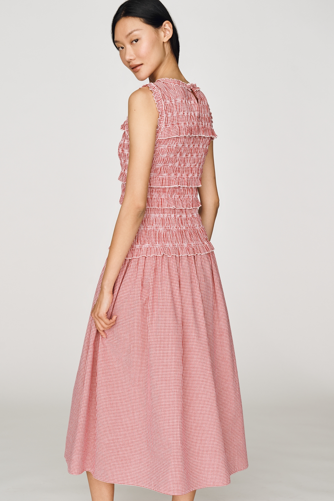 Rowing Blazers Smocked Cotton Dress