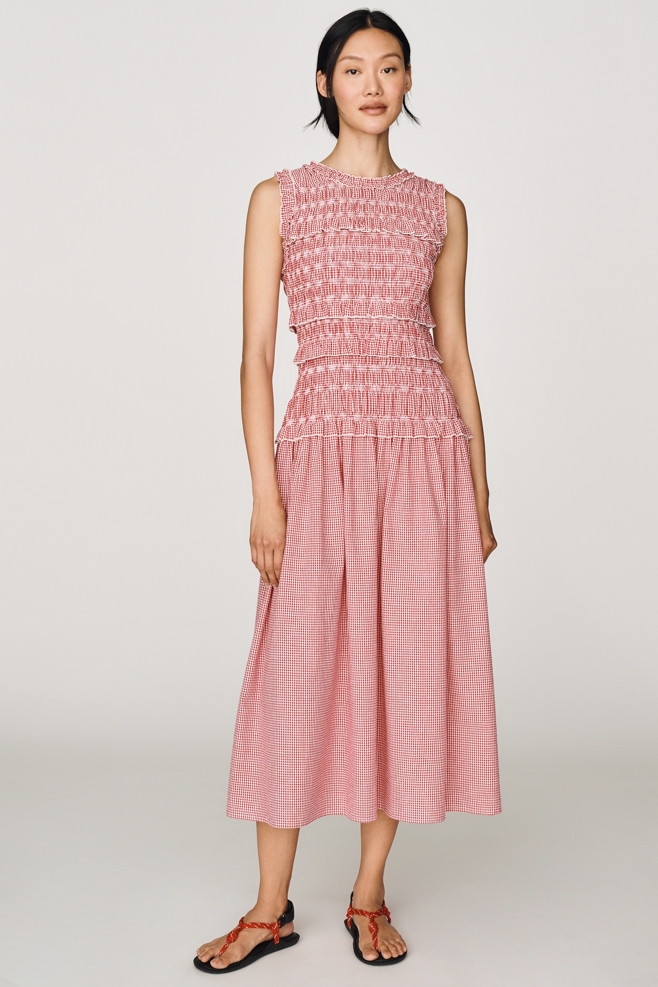 Rowing Blazers Smocked Cotton Dress