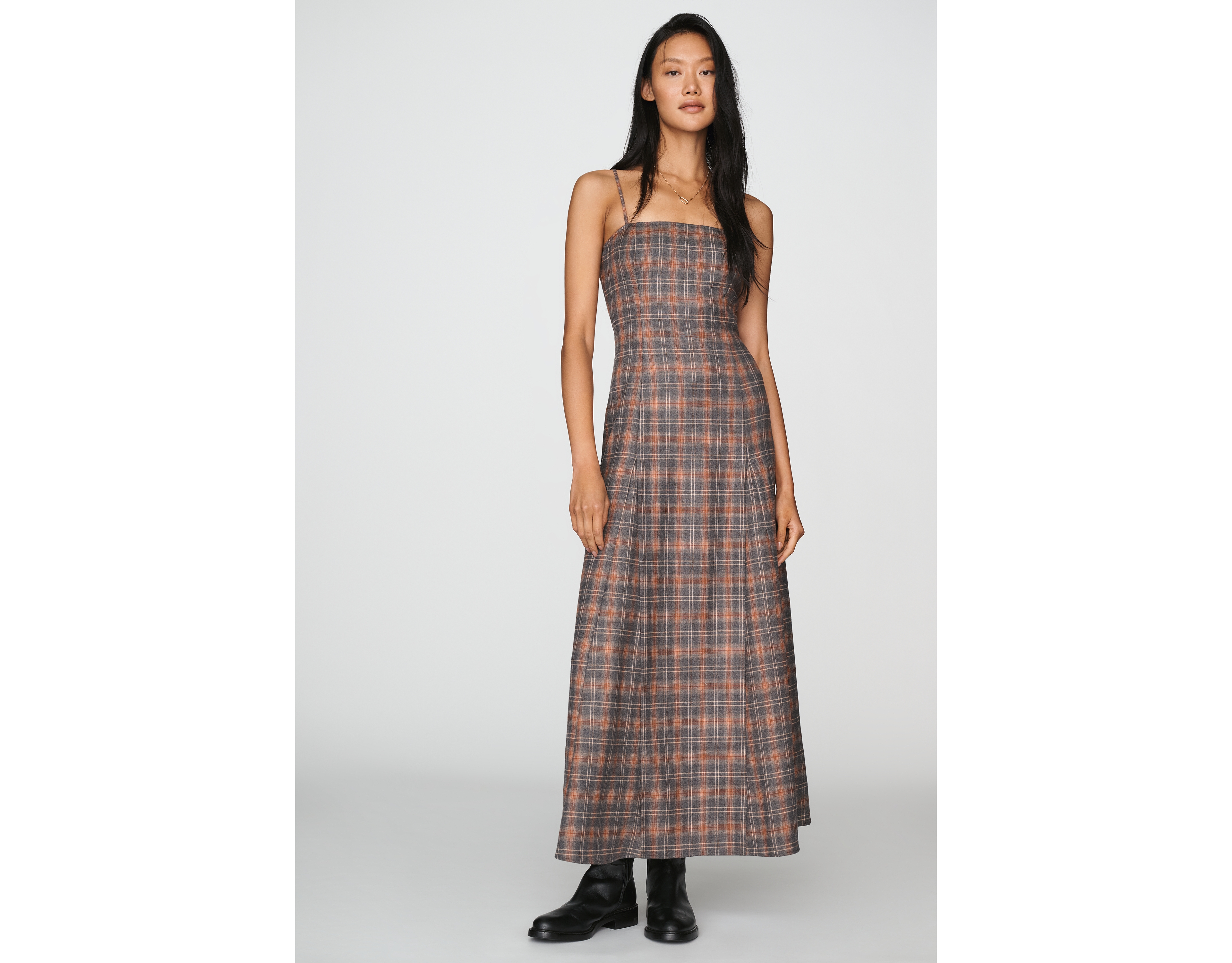Rowing Blazers Plaid Midi Dress