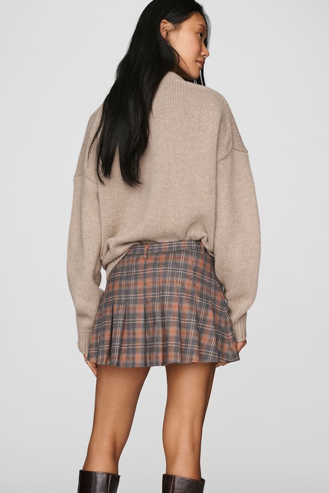 Rowing Blazers 100% Cotton Pleated Plaid Mini Skirt #2