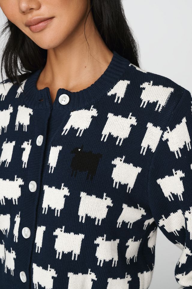 Rowing Blazers 100% Cotton Cropped Cardigan Sweater #1