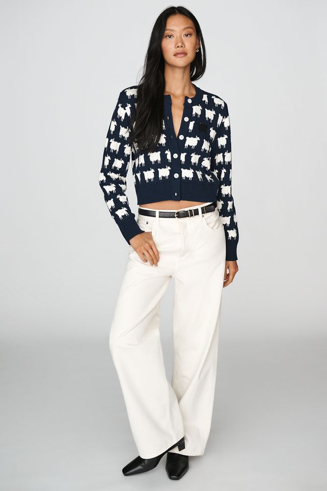 Rowing Blazers 100% Cotton Cropped Cardigan Sweater #2