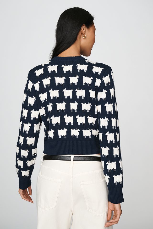 Rowing Blazers 100% Cotton Cropped Cardigan Sweater #3