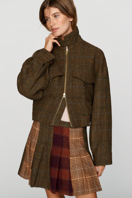 Rowing Blazers 100% Wool Funnel Neck Jacket by Anthropologie
