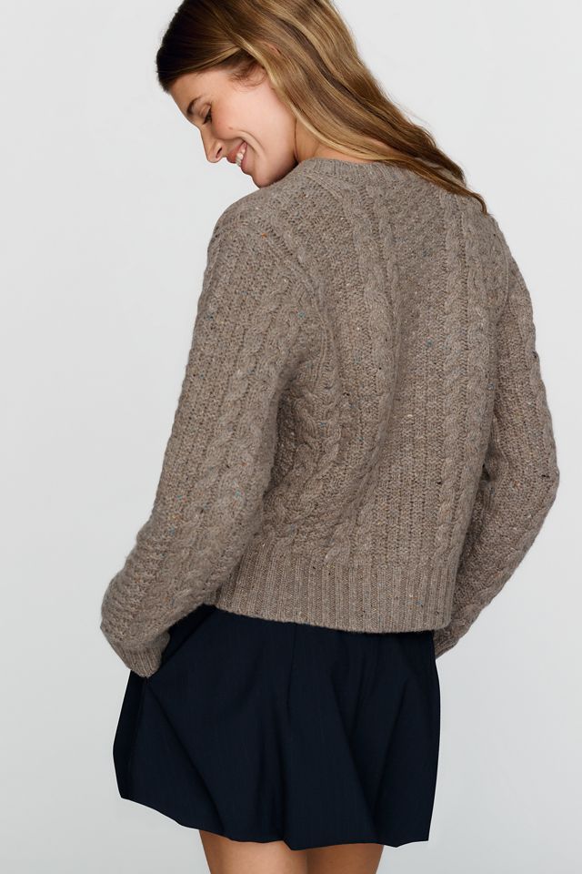 Rowing Blazers 100% Wool Cable Knit Cardigan #3