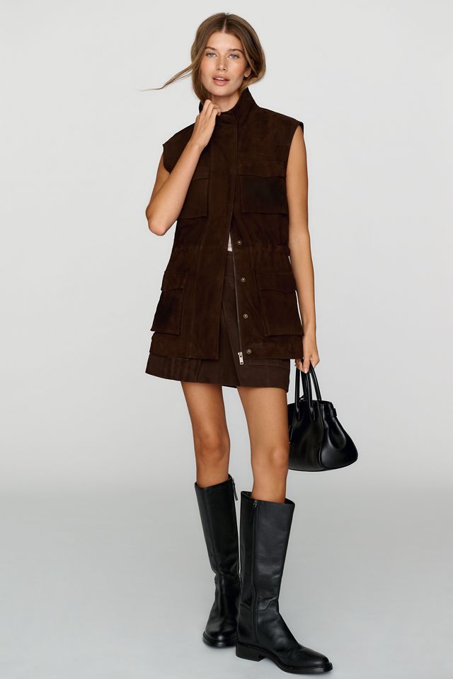 Rowing Blazers Suede Utility Vest #1