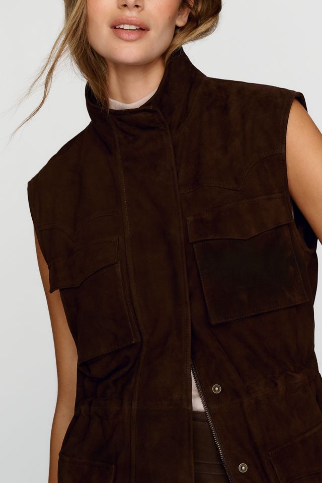 Rowing Blazers Suede Utility Vest #3