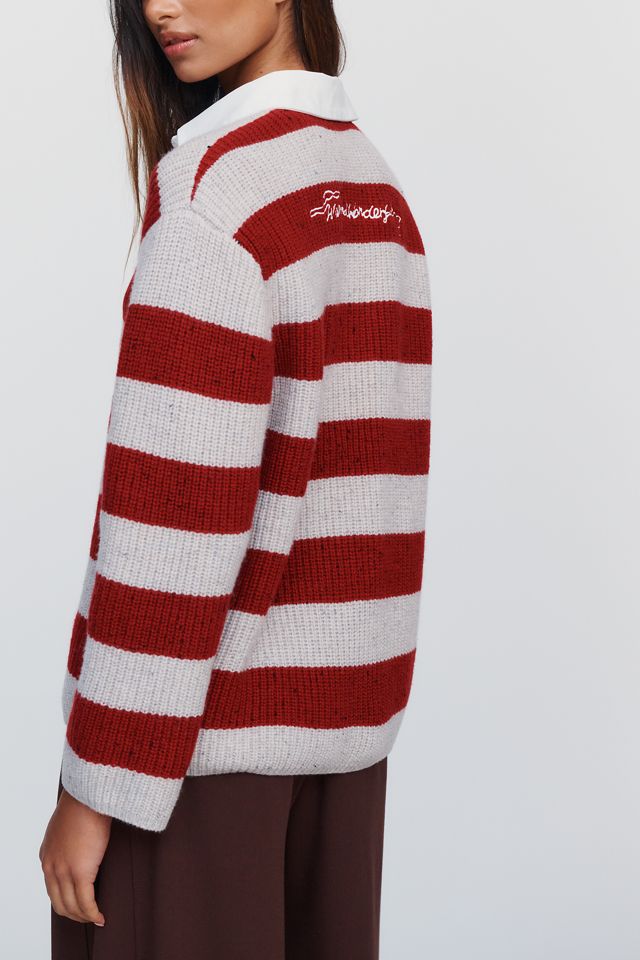 Rowing Blazers 100% Wool Sheep Rugby Top #4