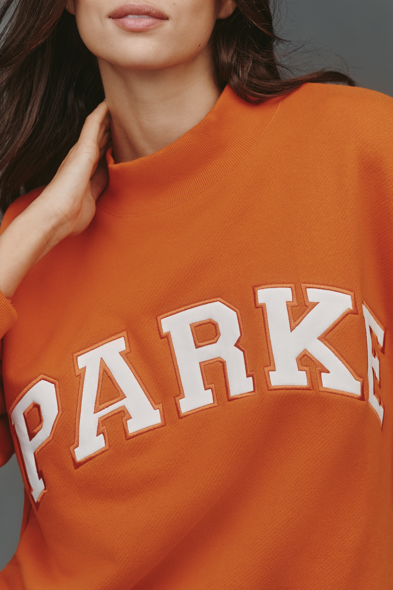 PARKE Varsity Mock-Neck Sweatshirt