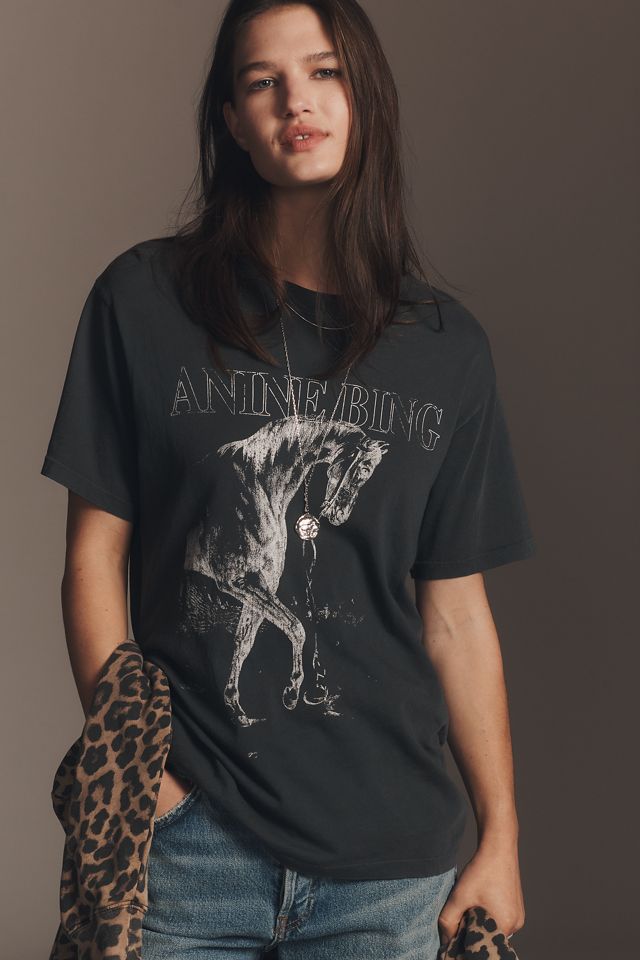 Anine Bing Lili Horse Graphic Tee | Anthropologie
