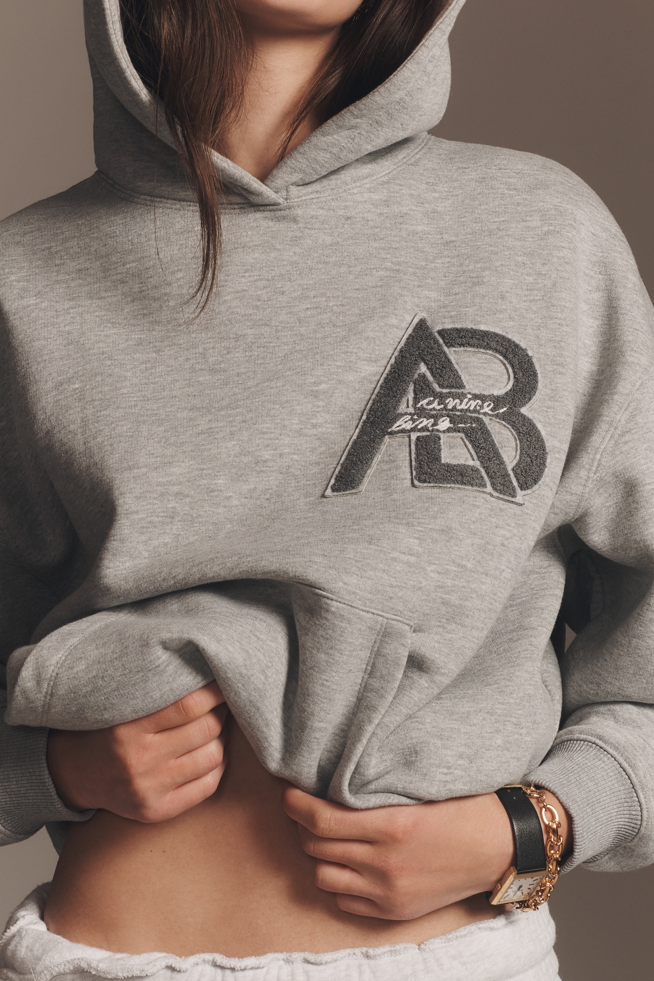 Anine Bing Jaci Letterman Hoodie