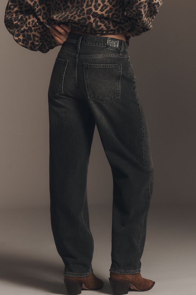 Anine Bing Fritz Mid-Rise Straight-Leg Ankle Jeans #3
