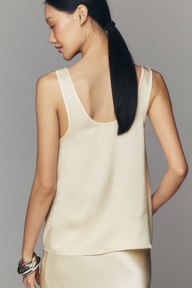 Anine Bing Silk Scoop Tank #1