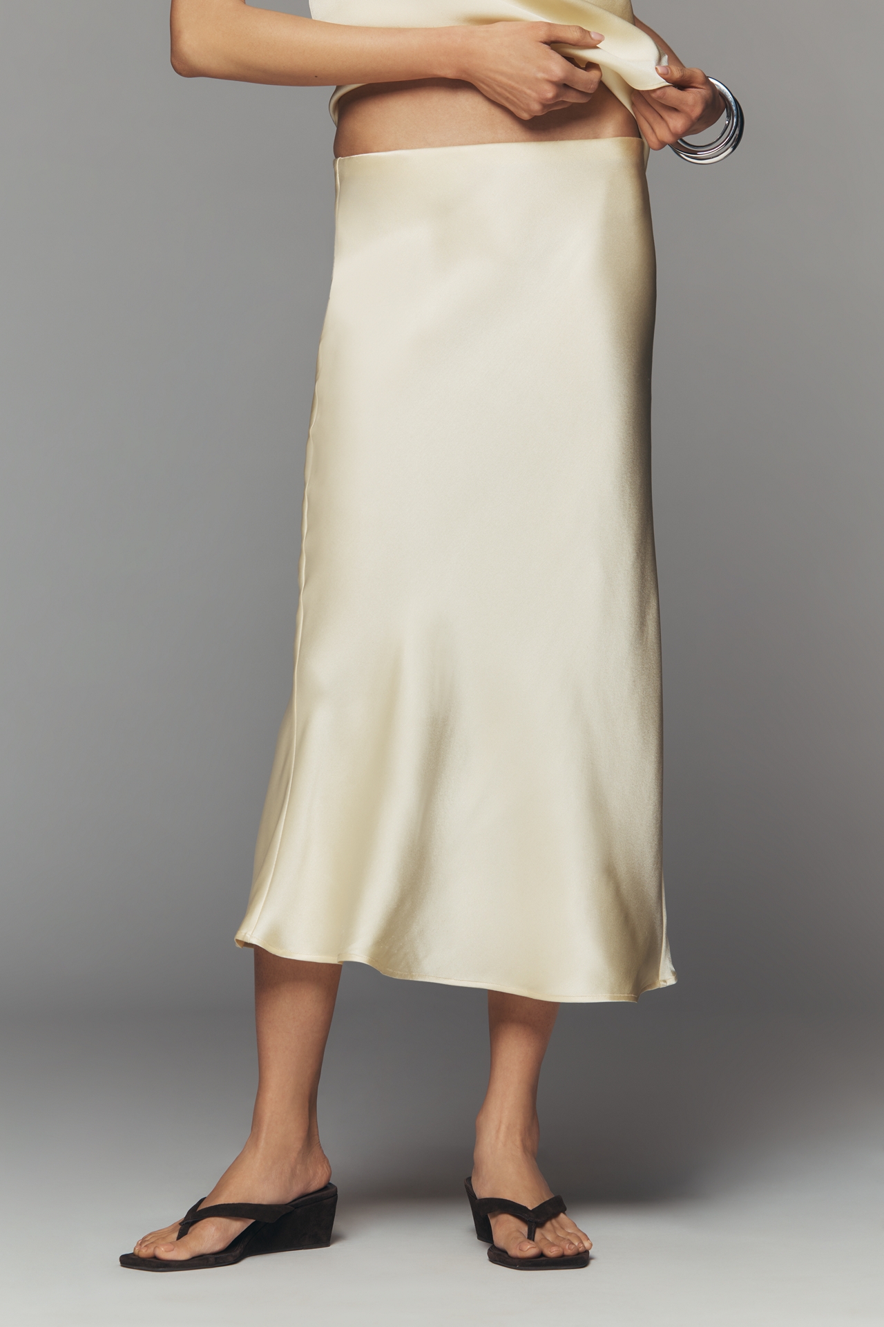 Anine Bing Lea Silk Skirt