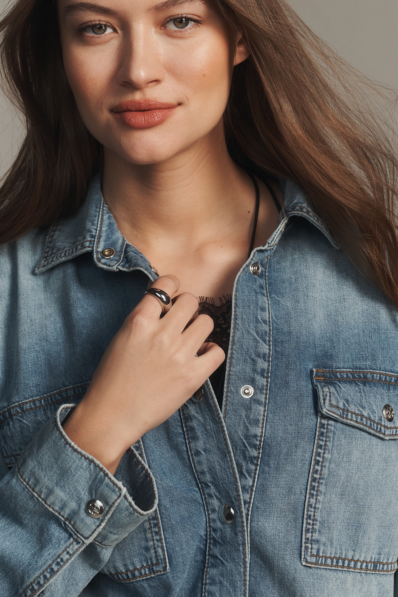 Anine Bing Paxton Denim Buttondown Shirt