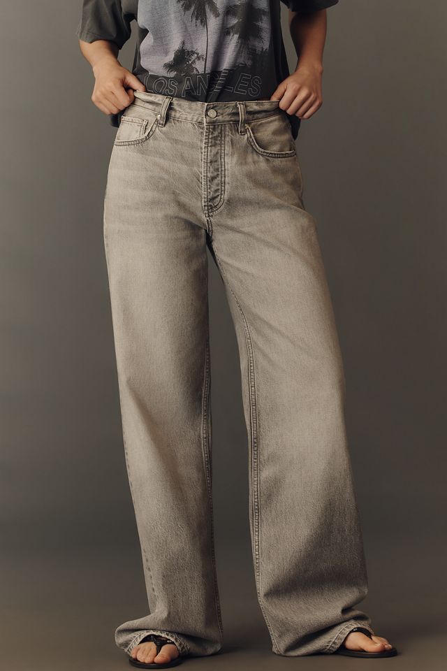 Anine Bing Hugh High-Rise Wide-Leg Jeans #1