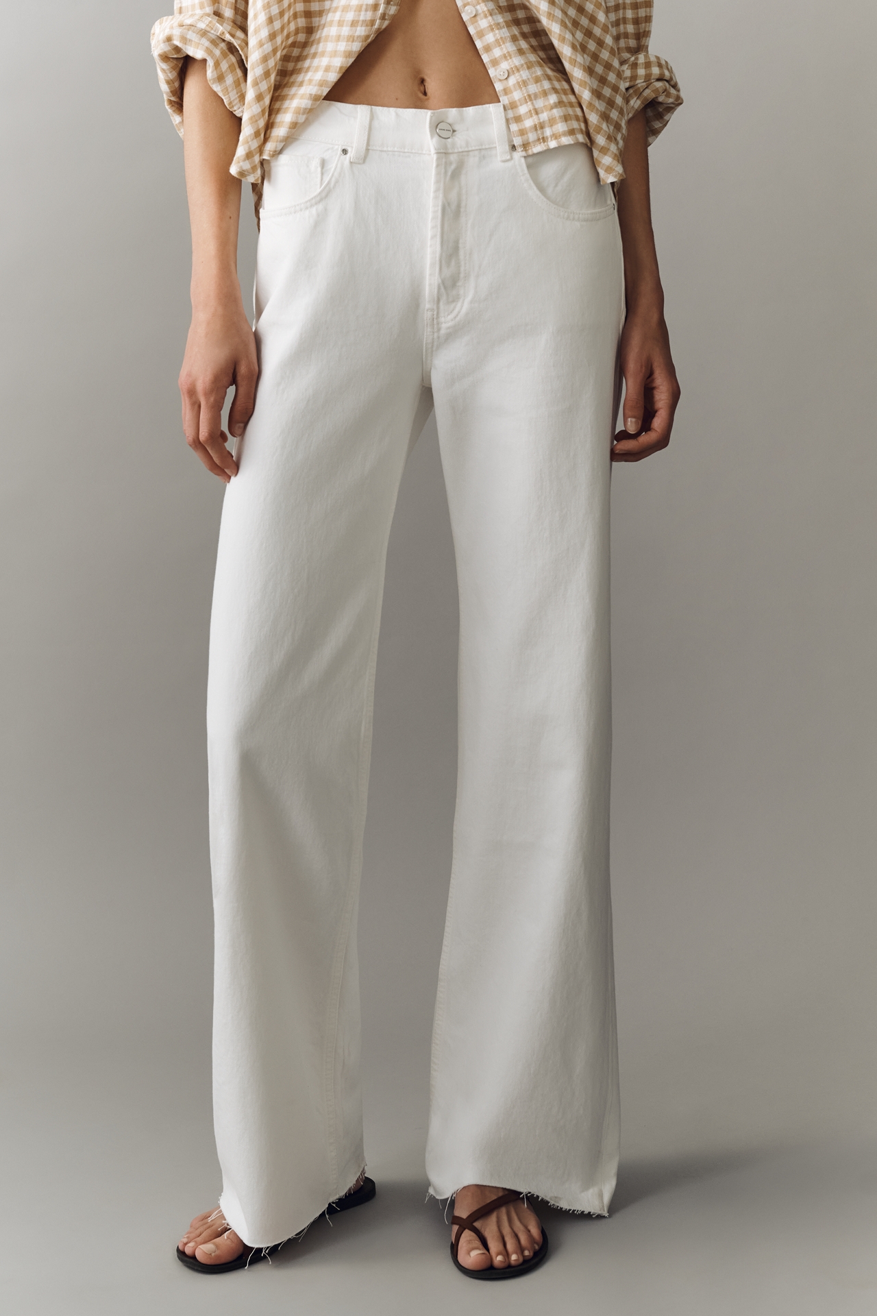Anine Bing Hugh High-Rise Wide-Leg Jeans