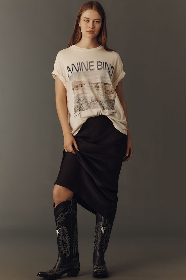 Anine Bing Cade 100% Cotton Wildflower Graphic Tee #1