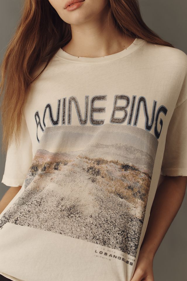 Anine Bing Cade 100% Cotton Wildflower Graphic Tee #3