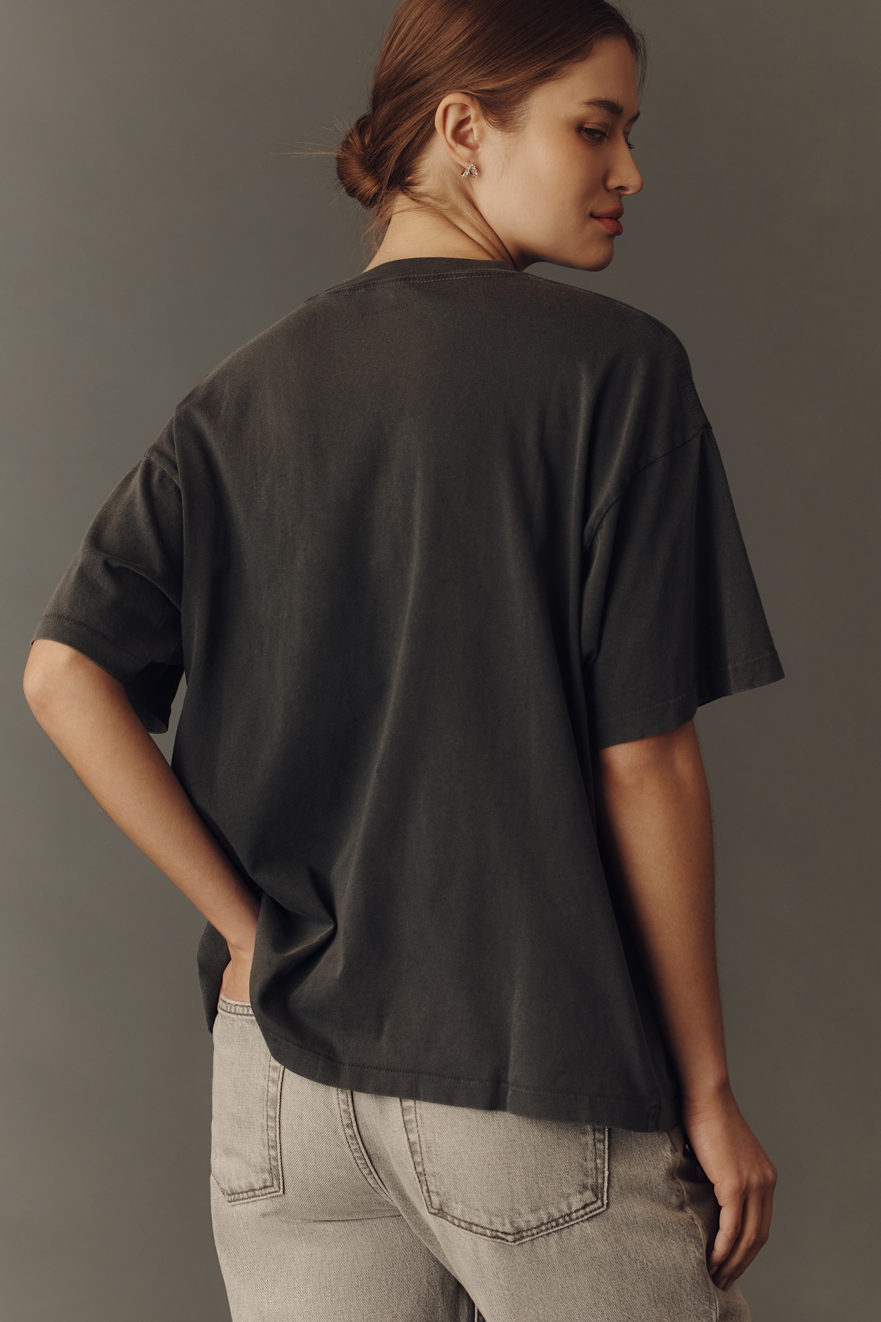 Anine Bing Cade 100% Cotton Palm Trees Graphic Tee