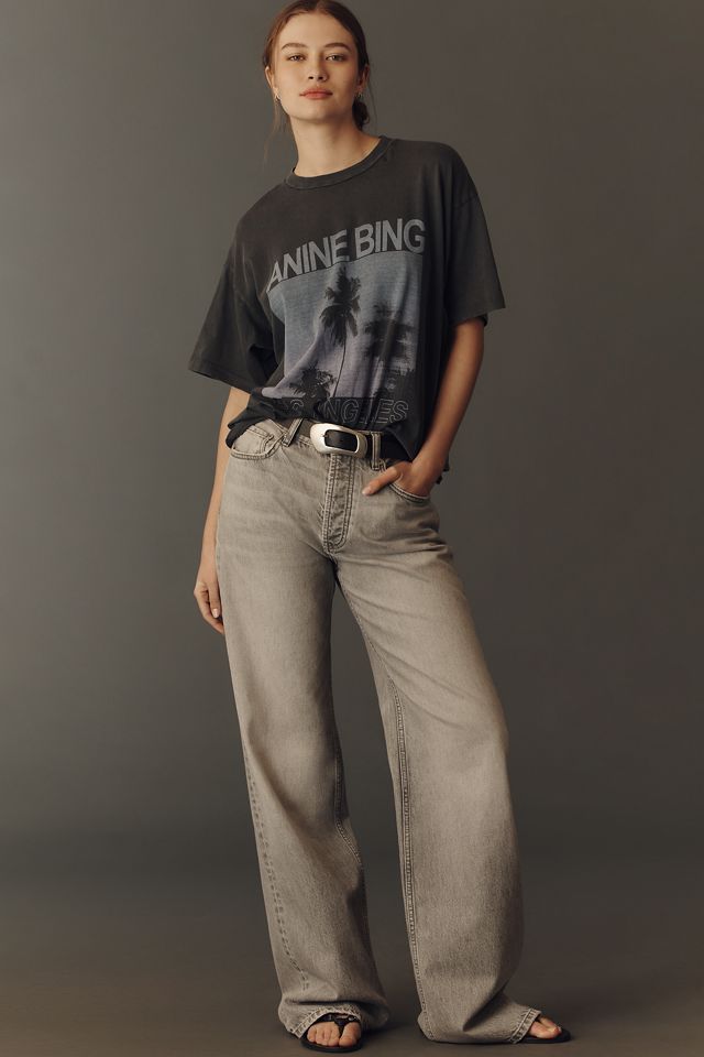 Anine Bing Cade 100% Cotton Palm Trees Graphic Tee | Anthropologie