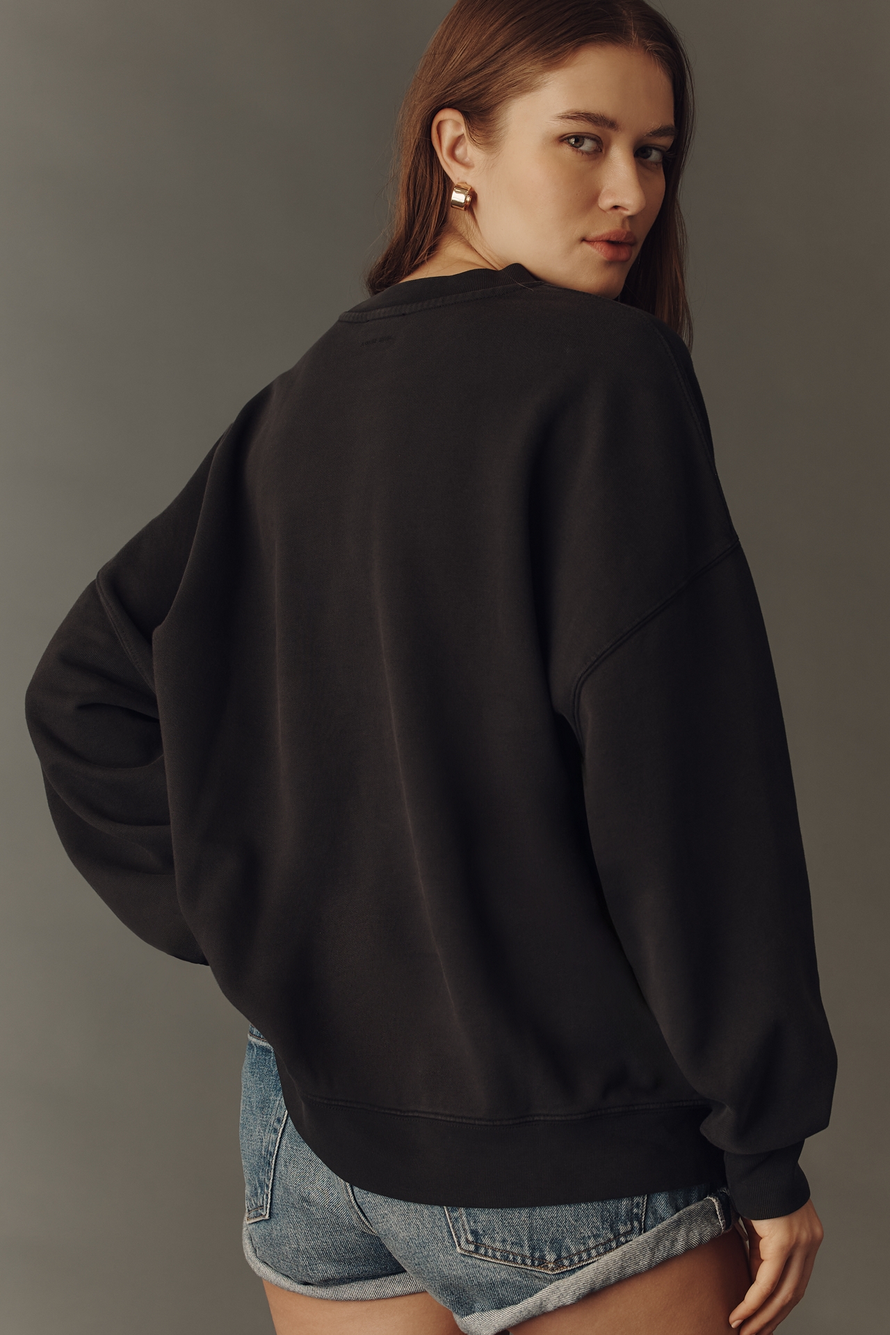 Anine Bing Miles 100% Cotton Tiger Graphic Sweatshirt