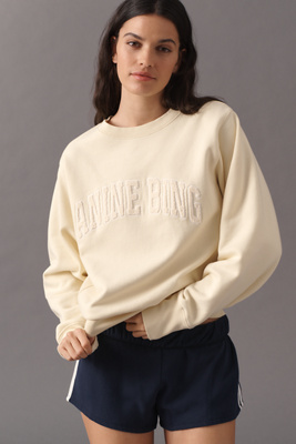 Anine Bing Harry Shrunken Sweatshirt | Anthropologie
