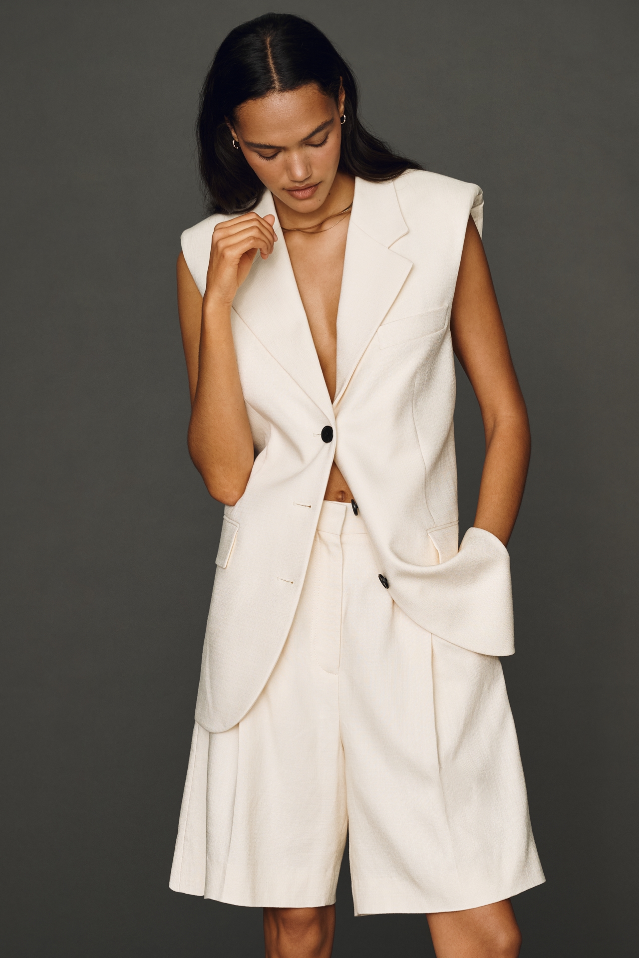 Anine Bing Bryson Wide-Leg Shorts