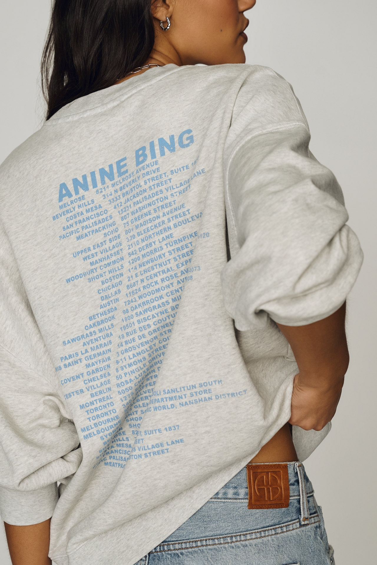 Anine Bing Delaney Denim Shorts