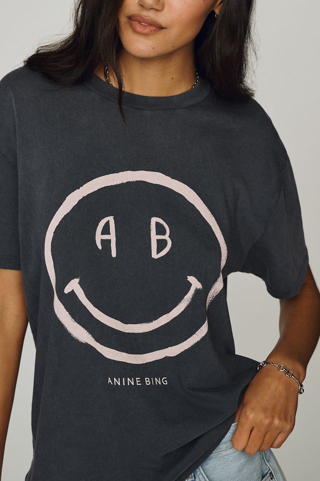 Anine Bing Smiley Graphic Tee #1