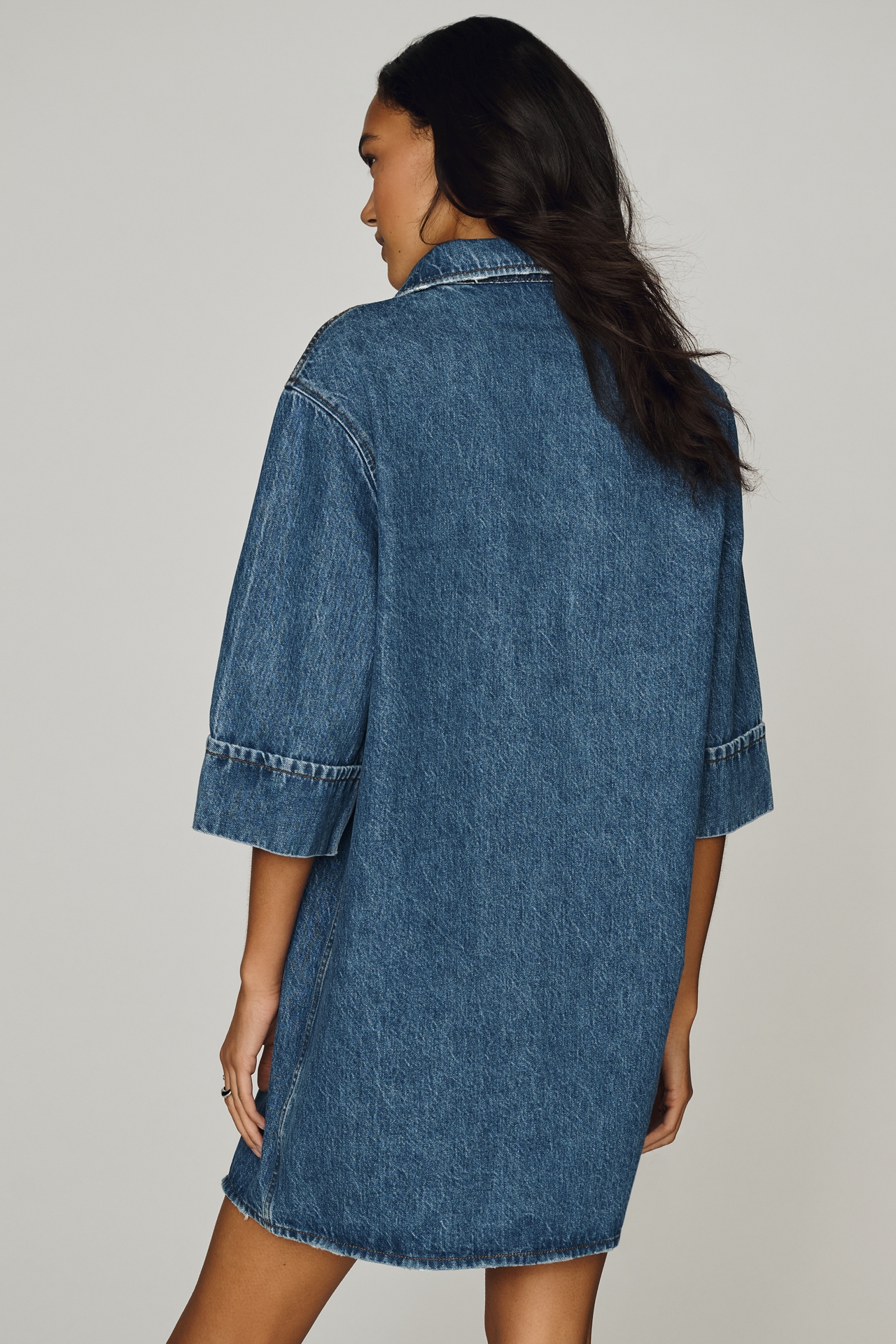 Anine Bing Mary Button-Front Dress