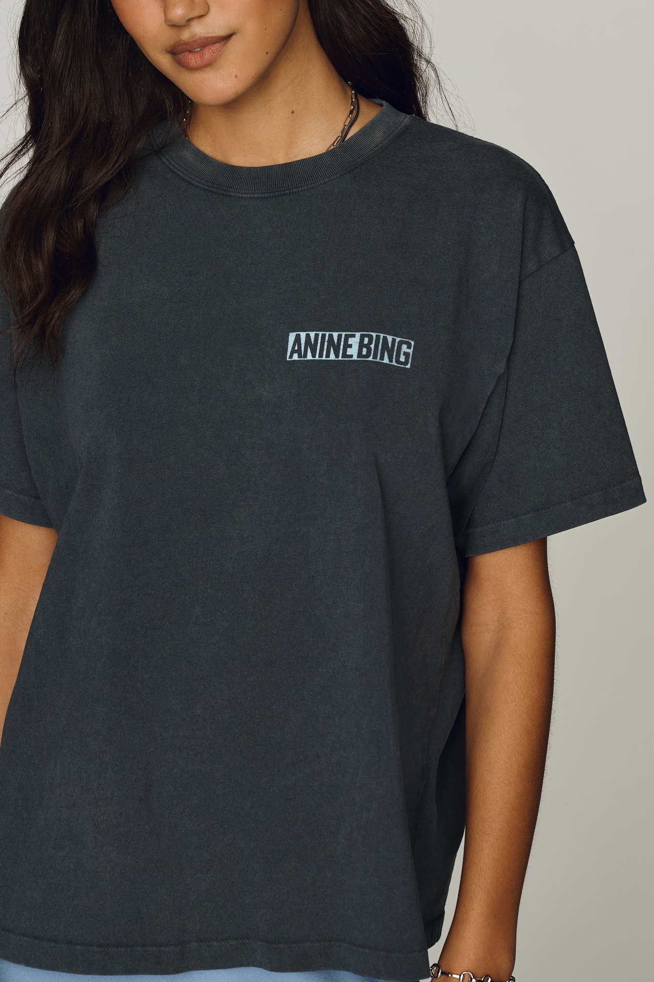 Anine Bing Cade Palm Cotton T-Shirt