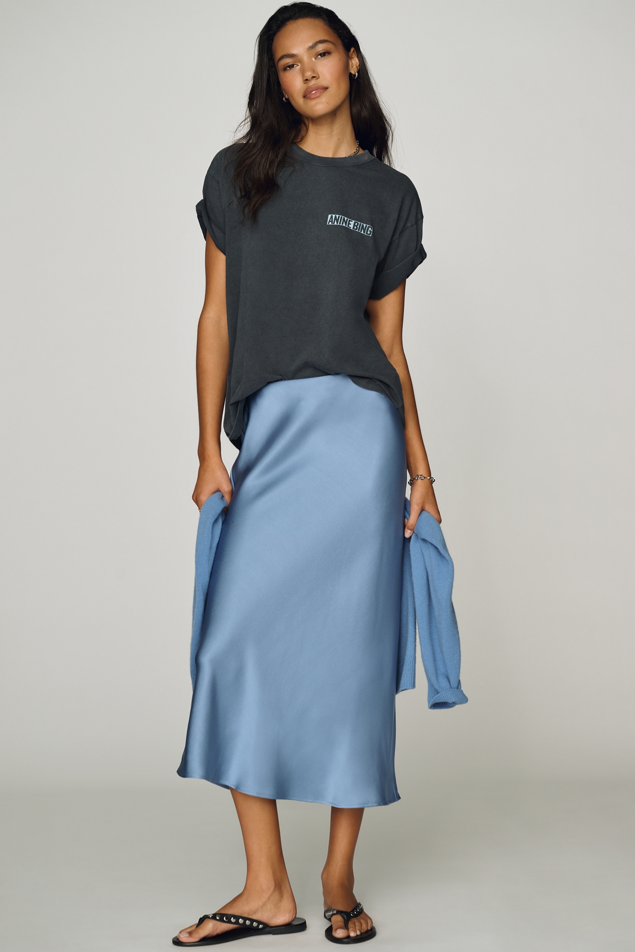 Anine Bing Cade Palm Cotton T-Shirt